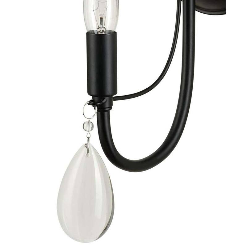 Catalina 17"H 1-Light LED Scroll Décor Wall Sconce Light Fixture Dark Bronze Finish