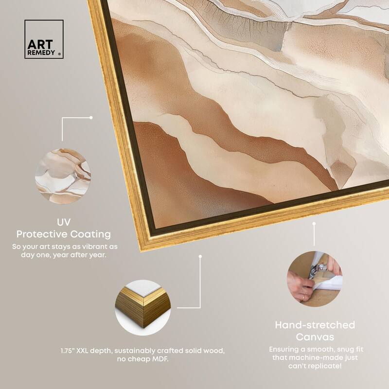 Earthen Flow Canvas by Art Remedy