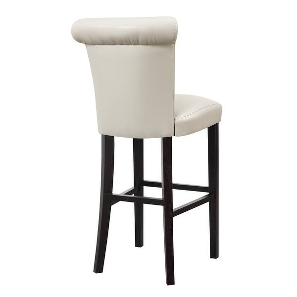 Copper Grove Fenua 30 Inch Faux Leather Curved Back Bar Stools Set Of 2 Overstock 20351578