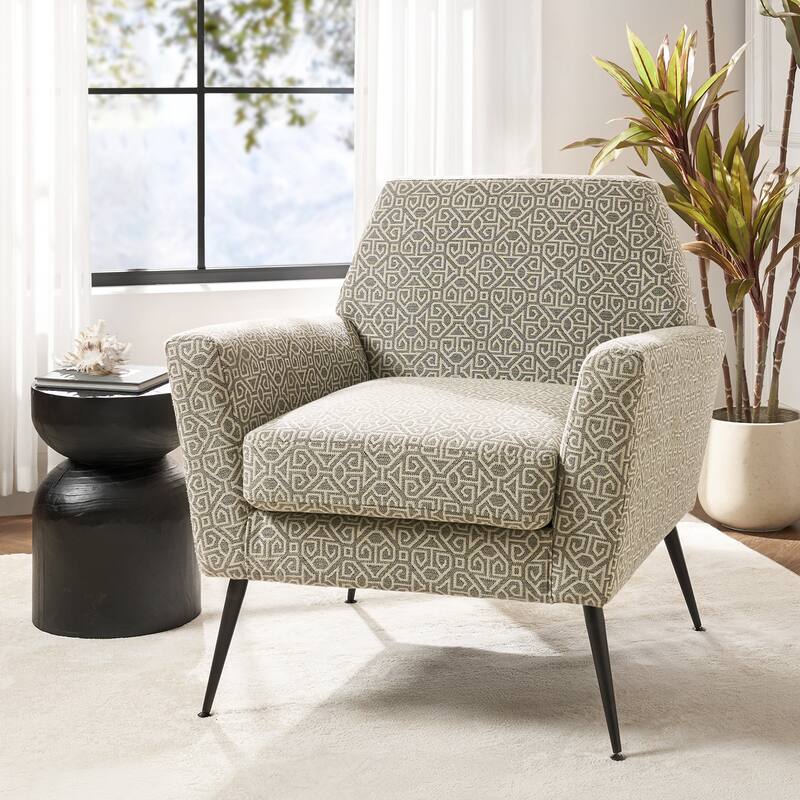 Silas Modern Armchair with Metal Legs by HULALA HOME