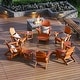 preview thumbnail 116 of 156, Aderson Outdoor Poly Adirondack Chair With Ottoman And Side Table 12-Piece Set