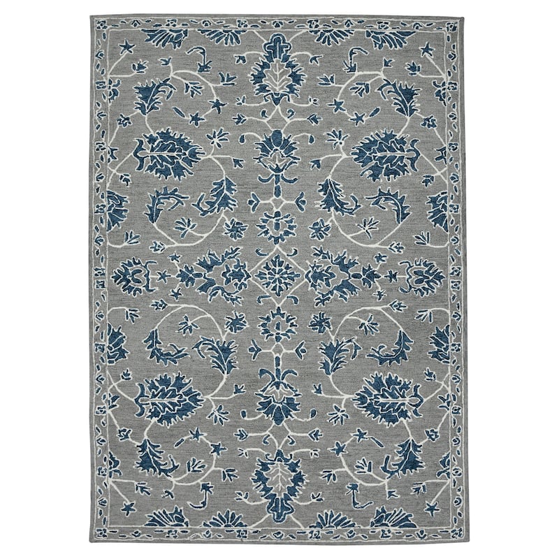 Romesha Hope Hand-Hooked Wool Area Rug