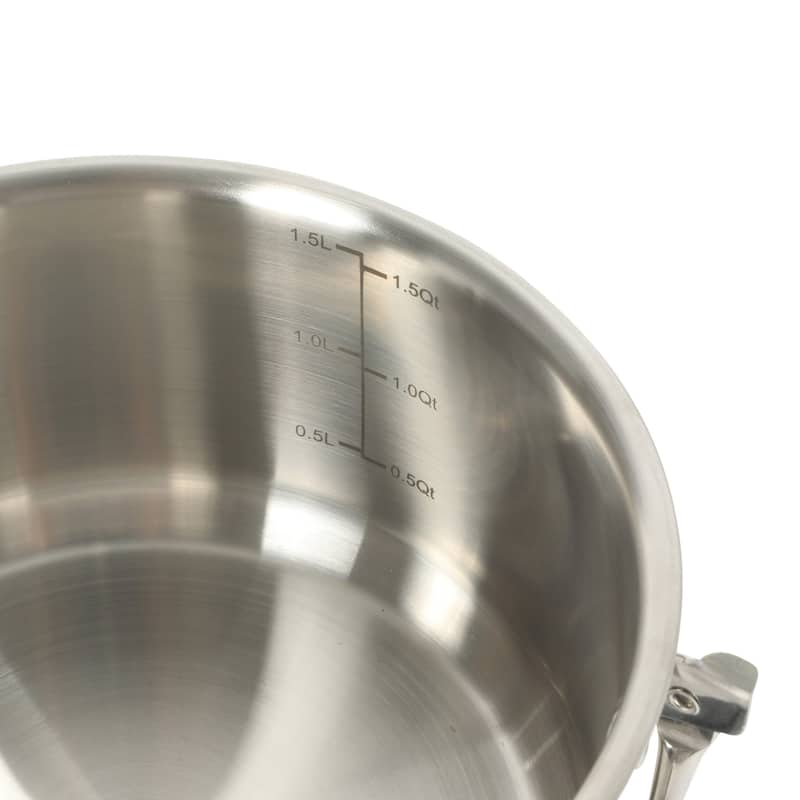 Oster Silverbolt 6 Piece Stackable Space-Saving Dutch Oven Sauce Pan Cookware Set