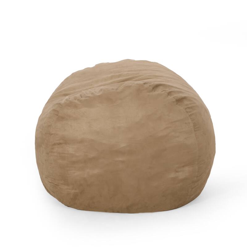 Asher Traditional 6.5-foot Suede Bean Bag Chair by Christopher Knight Home