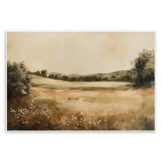 Stupell Neutral Meadow Landscape Wall Plaque Art Design By Lazar Studio ...