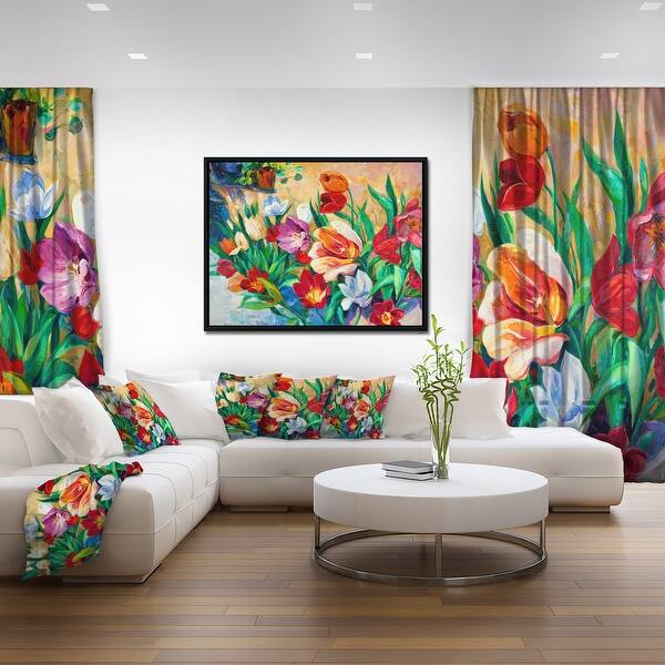 Shop Designart Bouquet Of Colorful Flowers Large Floral Wall Art