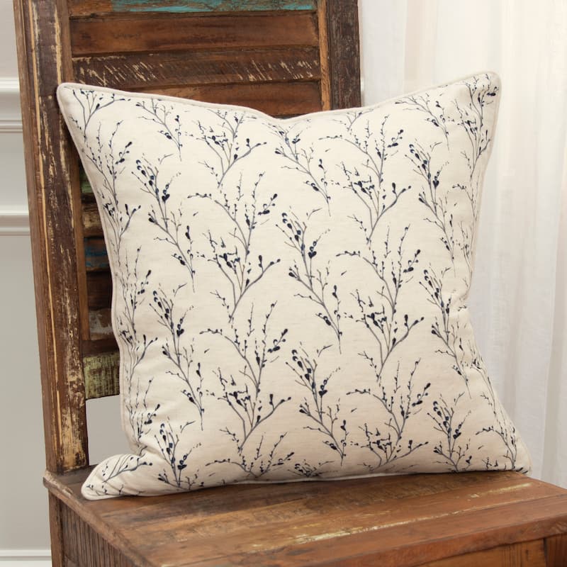 Rizzy Home Transitional Natural Down Filled Pillow - 20" x 20"