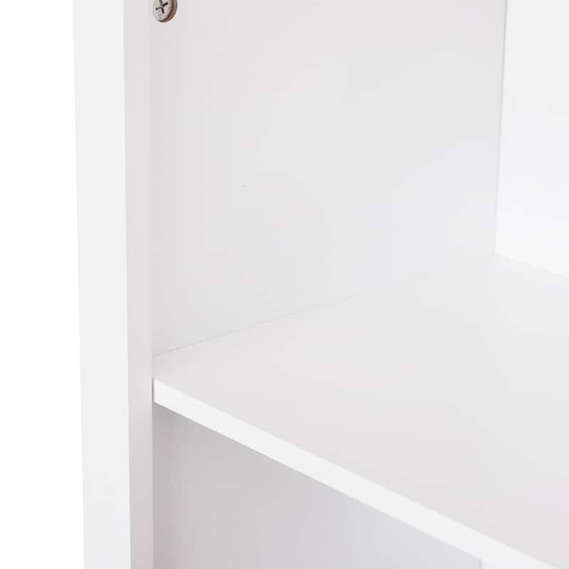 HOMCOM 69'' Freestanding Storage Cabinet, Bathroom Linen Tower, Kitchen Cupboard, Buffet Cabinet, Bookcase with Double Door