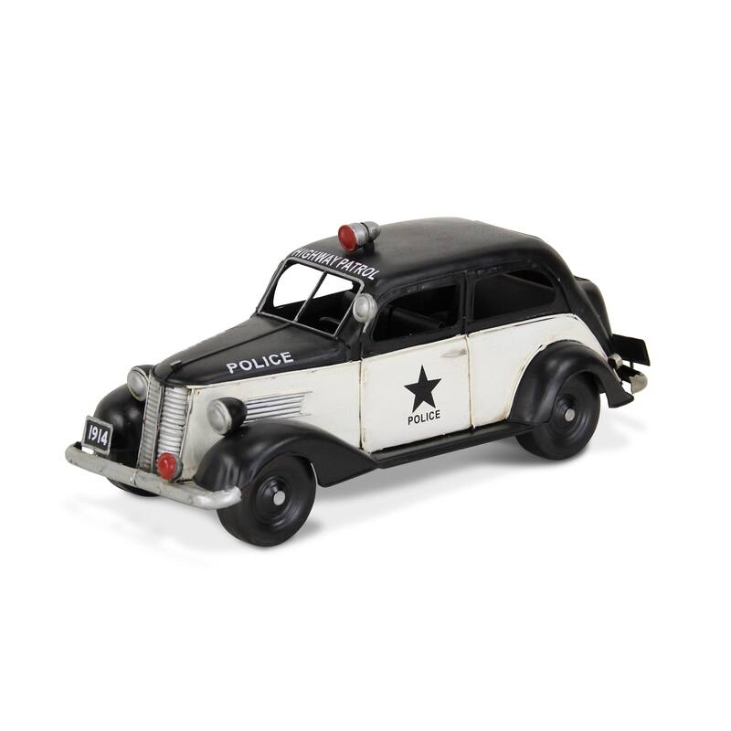 Multicolor Metal 1937 Police Car Model