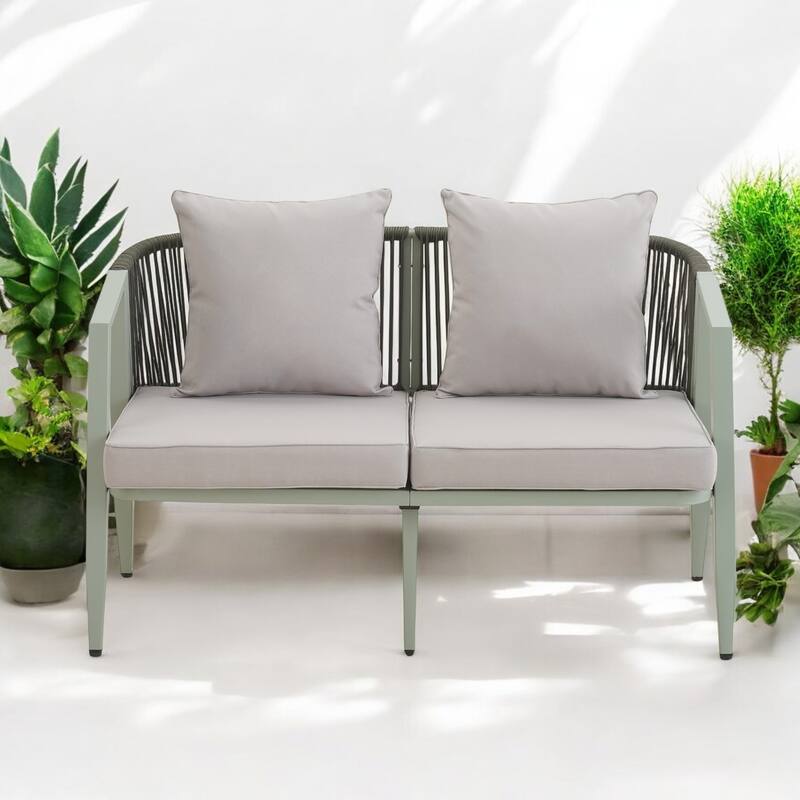 4-Piece Patio Furniture Set with Cushions – Durable Outdoor Seating Set – Outdoor Seating for Garden, Lawn, or Poolside