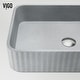 preview thumbnail 6 of 12, VIGO Windsor 21"L x 14"W Concrete Vessel Sink and Ashford 11"H Faucet Set