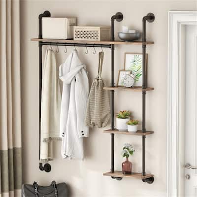 5 Tier Heavy Duty Garment Rack - 7.9"D x 37.3"W x 56.3"H
