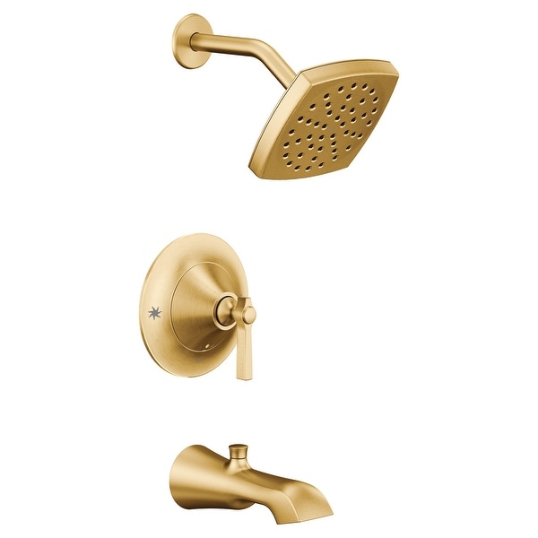 Moen TS2913EP Flara Tub and Shower Trim Package with 1.75 GPM Single Function Shower Head