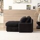 preview thumbnail 12 of 19, Oaks Aura 1-seat Corduroy Upholstery Sleeper Sofa, Modern Luxury Muticolors Choice Daybed