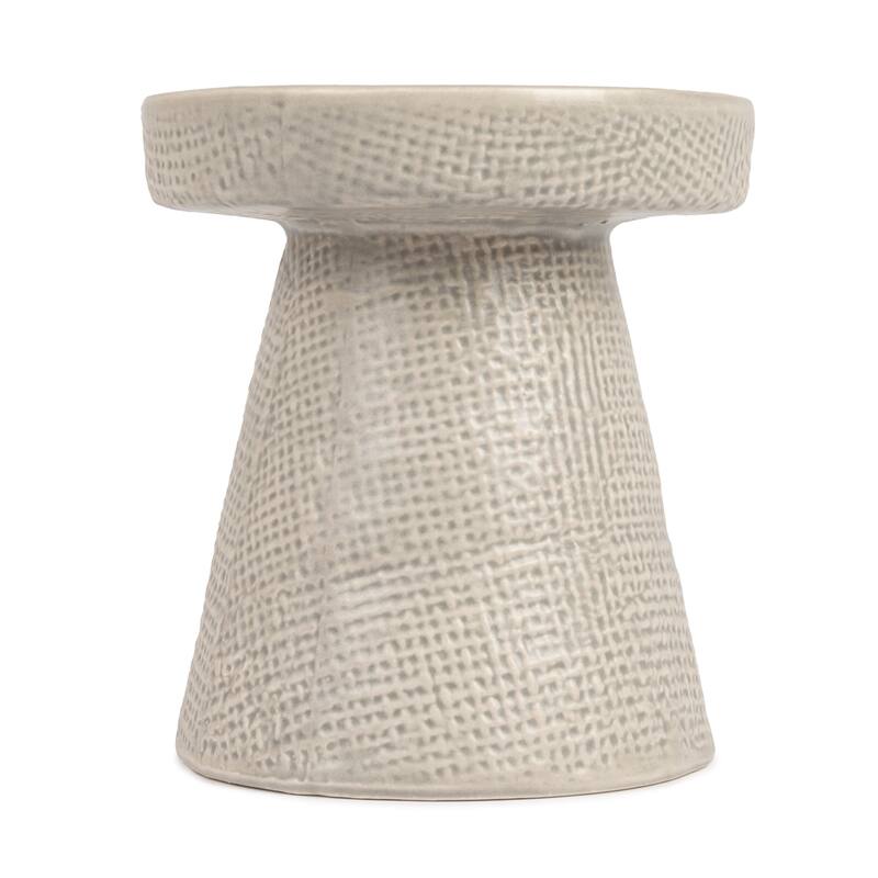 Stoneware Pillar & Taper Candle Holders, Set of 2
