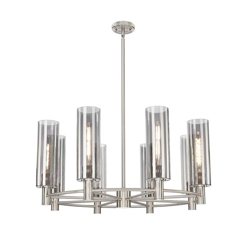 Innovations Lighting Downtown Urban - Crown Point - 8 Light 32" Stem Hung Chandelier with 12" Shade
