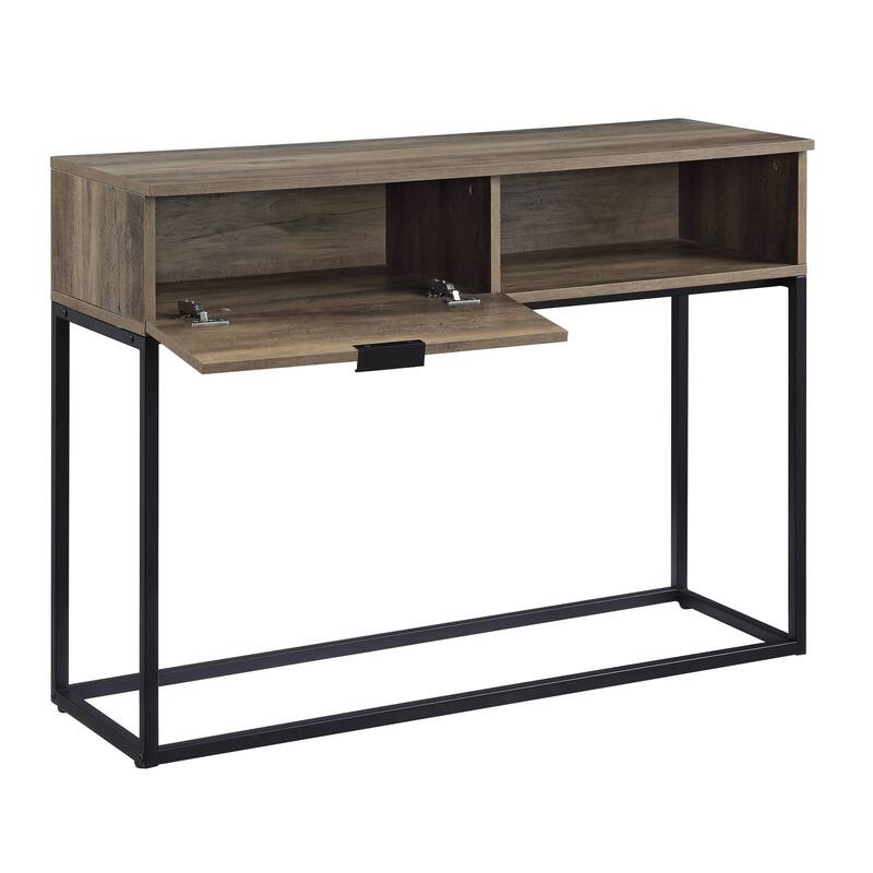 Versatile Rustic Writing Desk with Sturdy Construction and Practical Storage