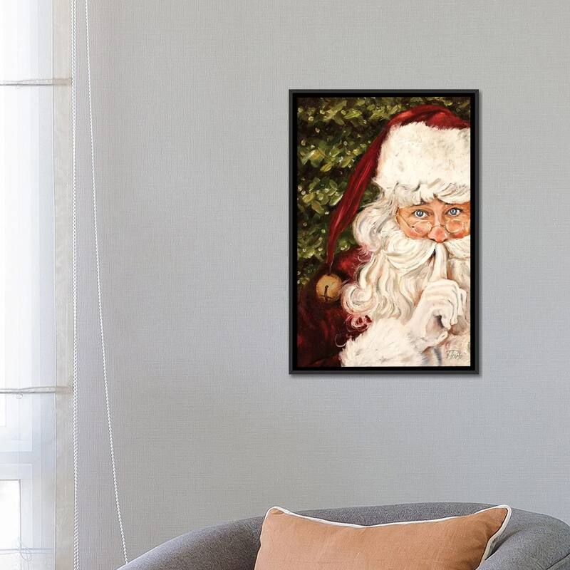 iCanvas "Secret Santa" by Patricia Pinto Framed Canvas Print