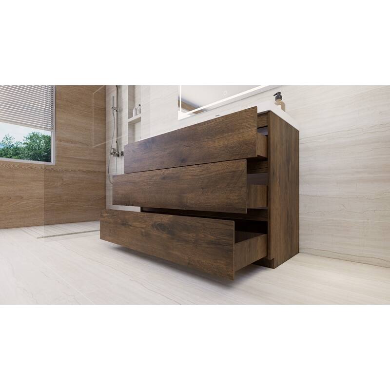 Aron 48'' Freestanding Vanity with Reinforced Acrylic Sink