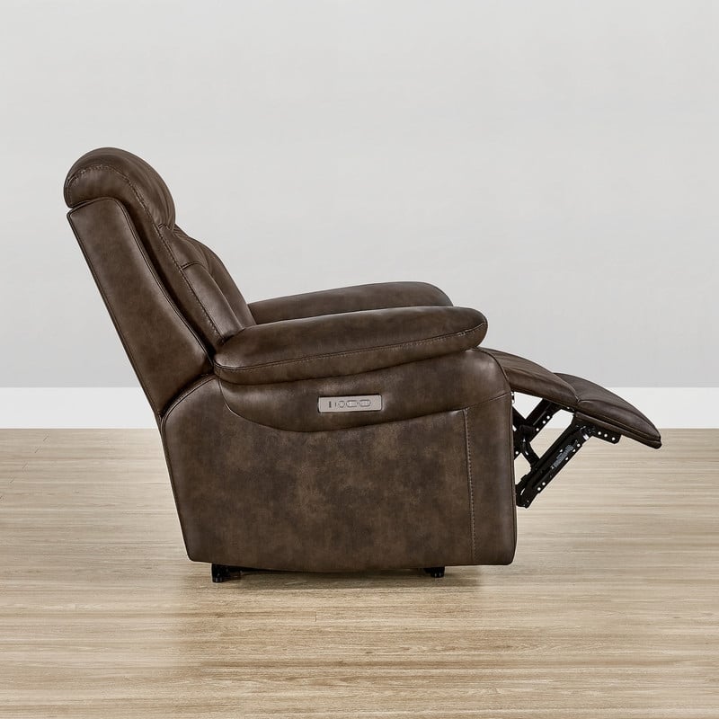 Spruce & Spring Dual Motor Power Recliner Wall Hugger with Power Headrest
