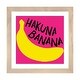 preview thumbnail 7 of 18, iCanvas "Banana Yellow Pink Fruit Coloring Illustration" by Art Mirano Natural - 16x16x1