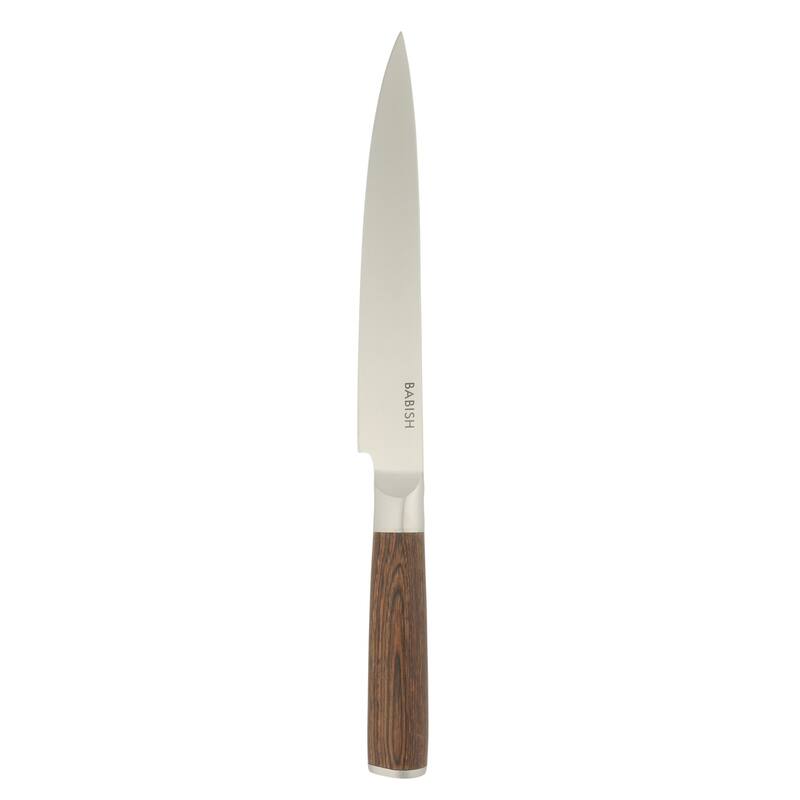 Babish High Carbon 1.4116 German Steel Full Tang 8-Inch Carving Knife - for Carving Meat, Turkey, Roast & BBQ
