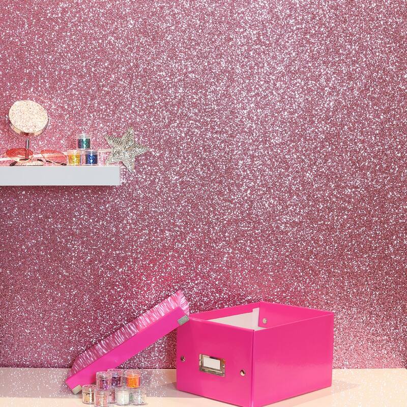 Arthouse Jacqueline Pink Sequin Wallpaper
