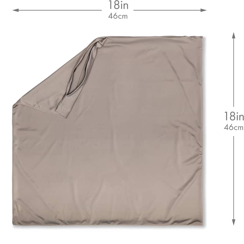 Throw Pillow Cozy Soft Microbead Stone Grey: 1 Pc