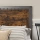 preview thumbnail 7 of 10, Middlebrook Santos Queen-size Industrial Metal and Faux Wood Panel Bed