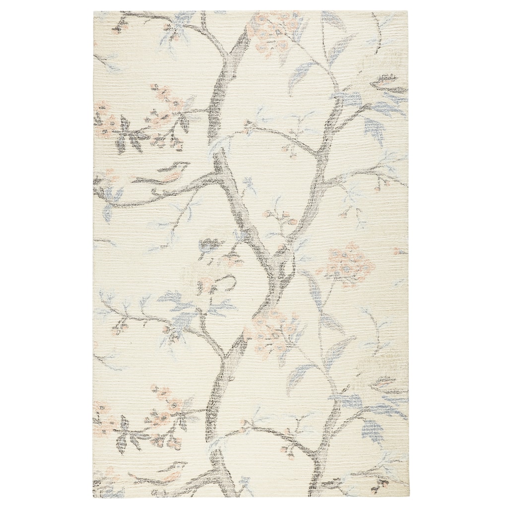 Lillian Lillian August Luisa Eloise French Country Floral Area Rug, Cream/Blue/Blush