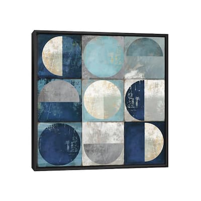 iCanvas "Teal Crescent" by Tom Reeves Framed Canvas Print