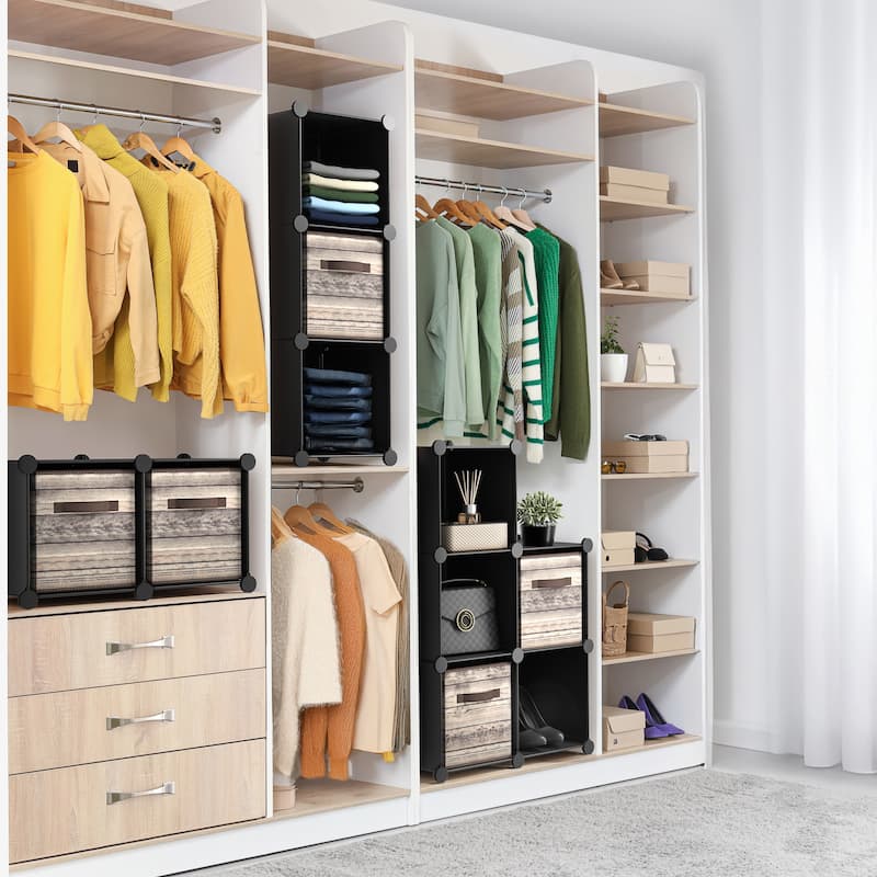 Sorbus Cube Storage Organizer – Waterproof Cubby Shelf for Closet, Toys, Books, Shoes, Décor – Space-Saving Bookshelf