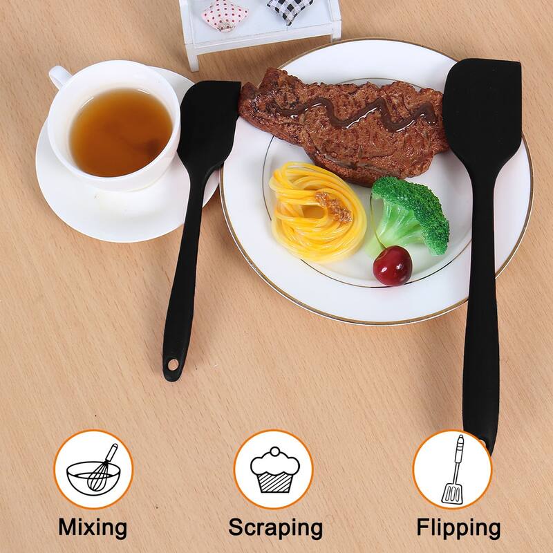 4 Pcs Silicone Spatula Set Heat Resistant Non Stick for Cooking