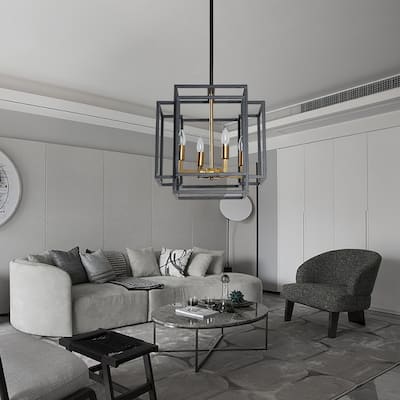4 - Light Lantern Geometric Pendant - N/A