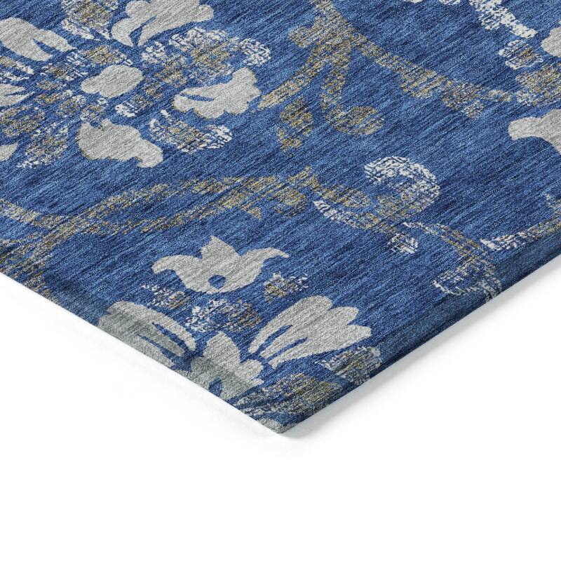 HomeRoots Floral Traditional Rectangle Outdoor Rug