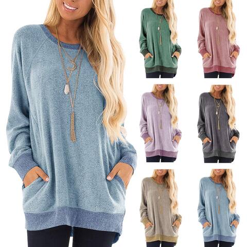 Women's long sleeve Pullover Ultra Soft Sweatshirt