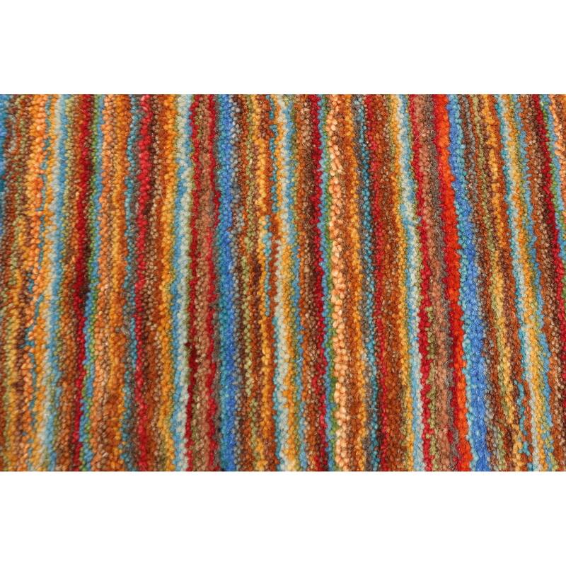 ECARPETGALLERY Hand Loomed Kashkuli Gabbeh Red Wool Rug - 4'0 x 5'8
