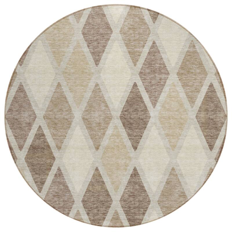 HomeRoots Geometric Transitional Rectangle Outdoor Rug