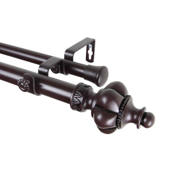 Shop Rod Desyne Terra Double Curtain Rod 120 170 Inch