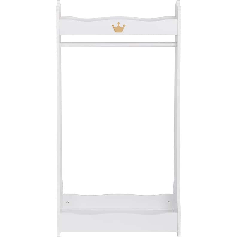 UTEX Kids Dress Up Storage, Kids' Costume Organizer Center, Open Hanging Armoire Closet, White