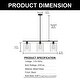 preview thumbnail 10 of 15, YANSUN 31.3in Industrial 3-Light Island Pendant Light with Clear Glass Shades, Black Kitchen Island Light or Kitchen,Dining Room