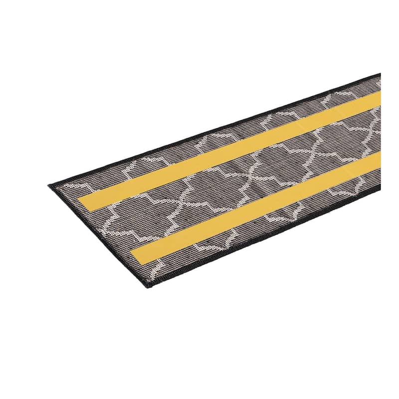 SUSSEXHOME Geometric Stair Treads with Easy to Install Double Adhesive Tape 9" x 28"