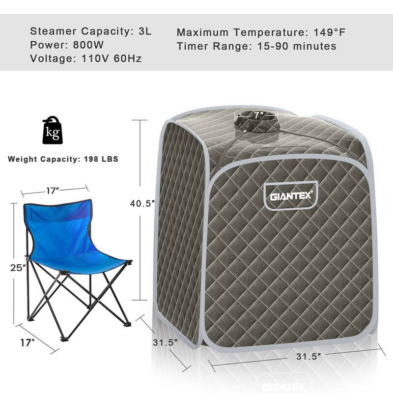 Costway Portable Steam Sauna