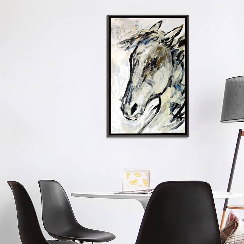 iCanvas "Picasso's Horse II" by Julian Spencer Framed