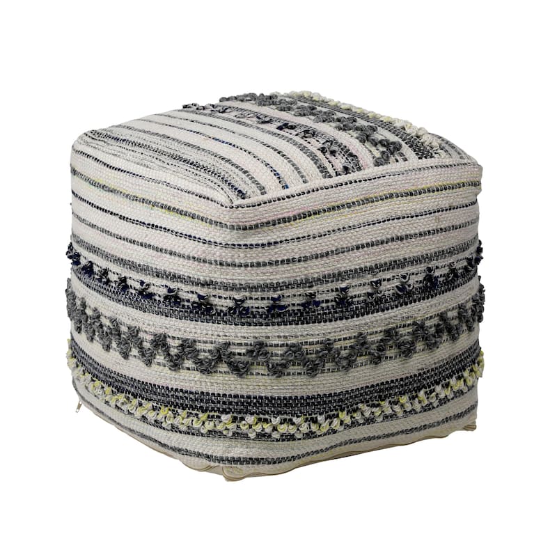 Ember Upholstered Ottoman, Grey