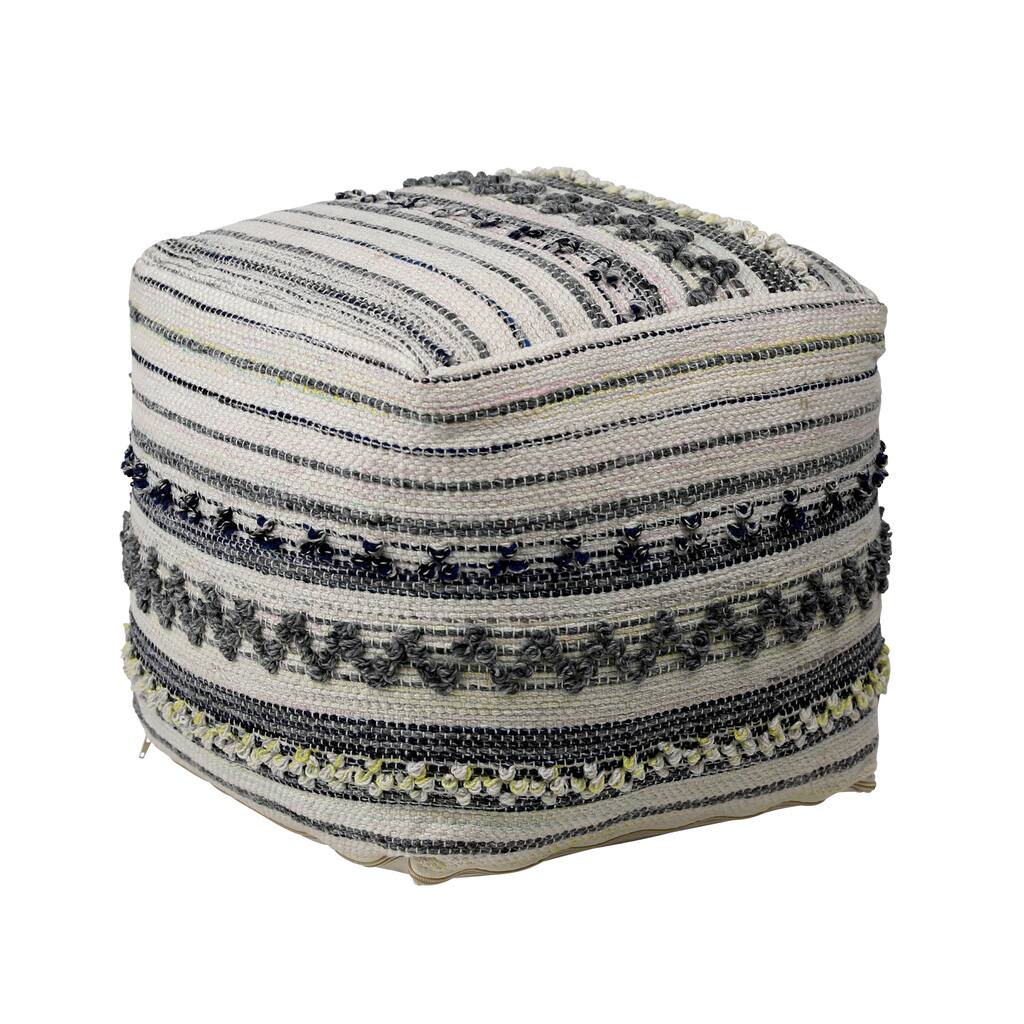 Ember Upholstered Ottoman, Grey
