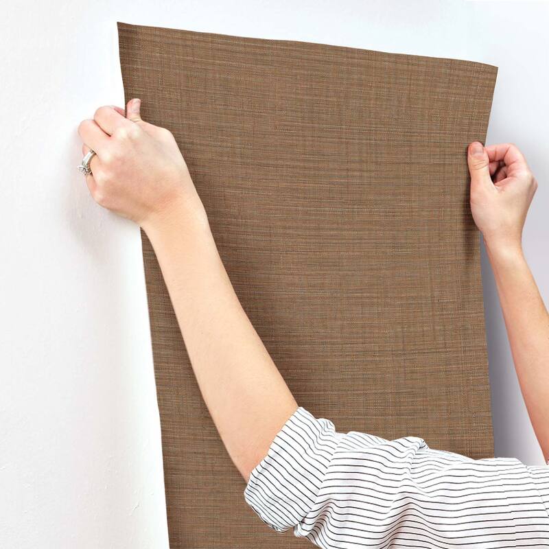 York Wallcoverings Lotus Silk Terra Cotta Wallpaper