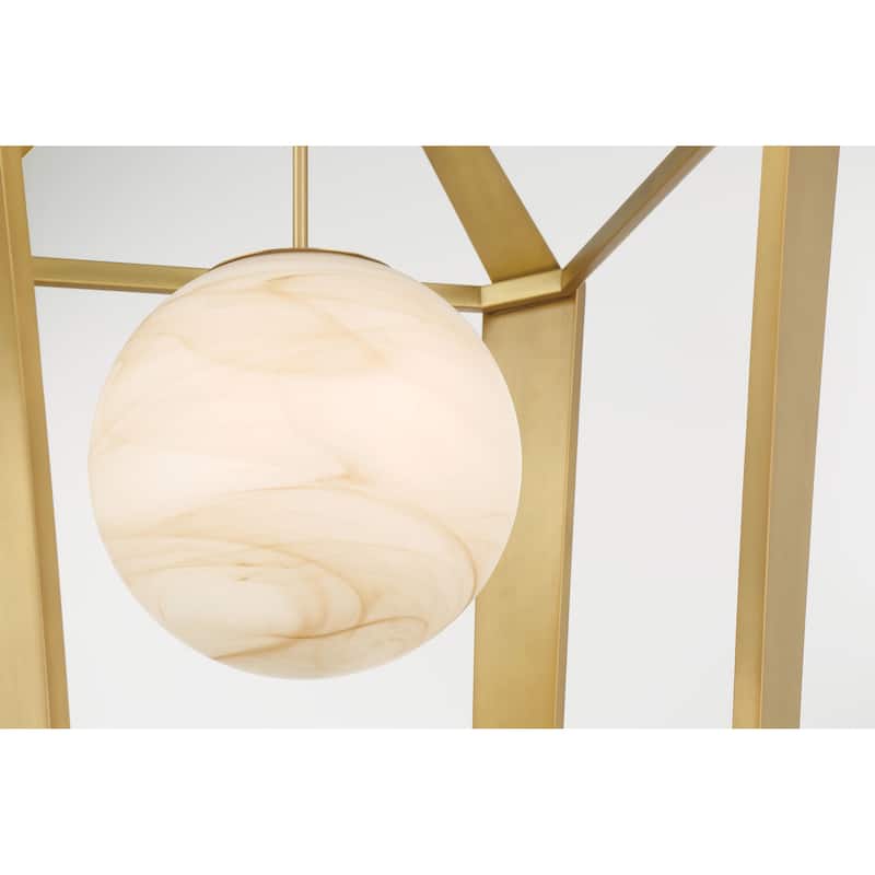 Minka Lavery 3785 Shimmer 21" Wide Pendant with Etched Opal Glass