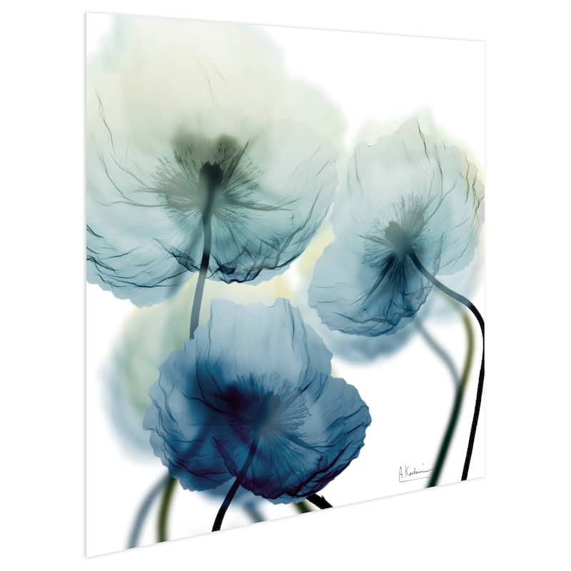 "Unfocused Beuaty 1" Frameless Free Floating Tempered Glass Panel Graphic Wall Art