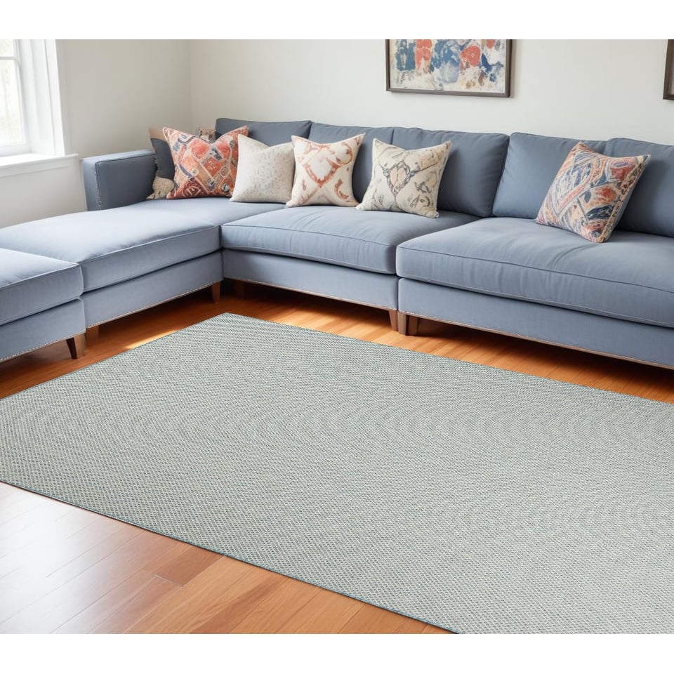 HomeRoots Contemporary Rectangle Outdoor Rug - 9' X 12'